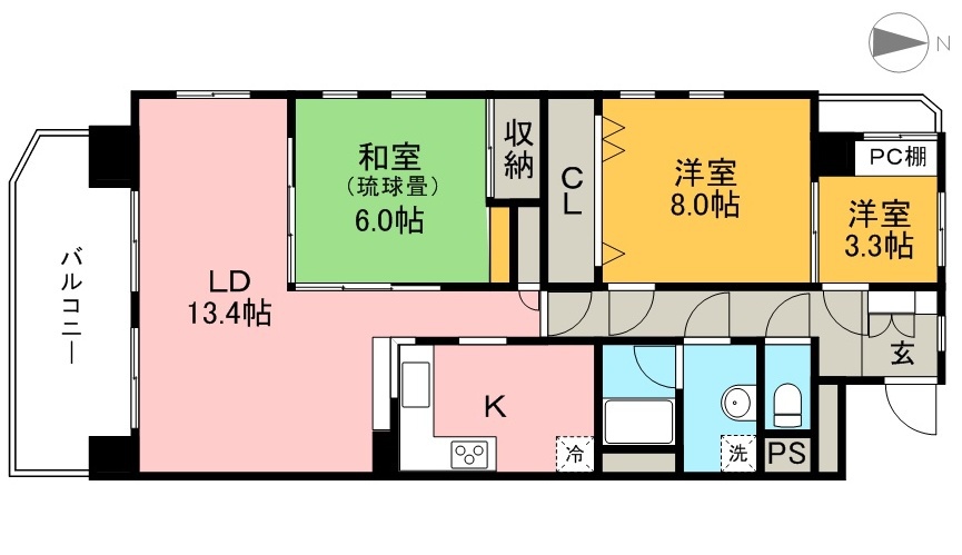 ヴィラコートＳＥＩ 201号室 間取り