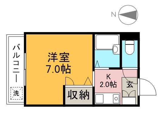 Ｍｙ　Ｆｌａｔ　２ｎｄ 402号室 間取り