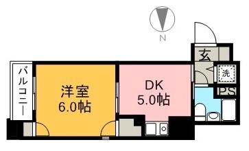 アルファはりまやばし 706号室 間取り
