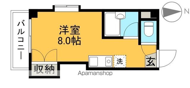 高野ハイツ 402号室 間取り