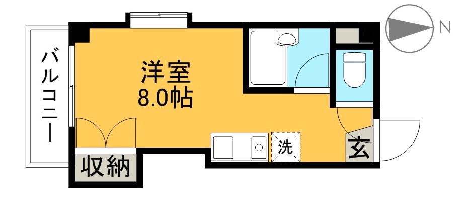 高野ハイツ 402号室 間取り