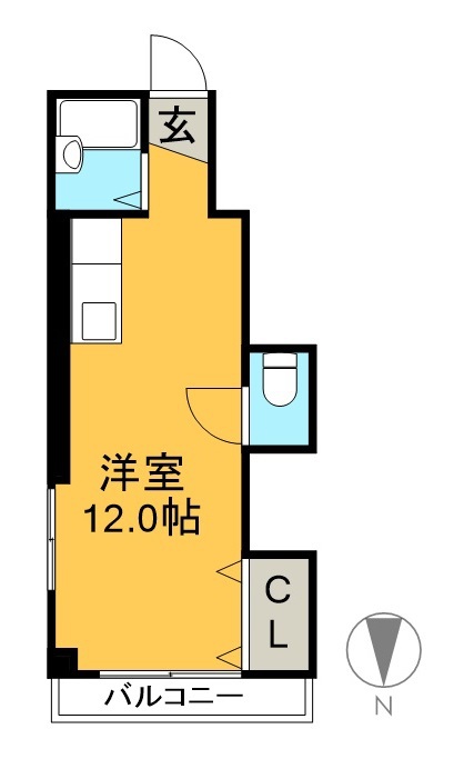 コーポＮＯＲ． 302号室 間取り