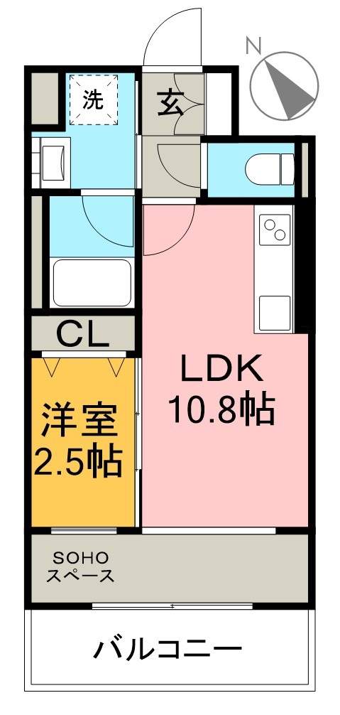 Ｊ．リヴェール高知一宮 303号室 間取り
