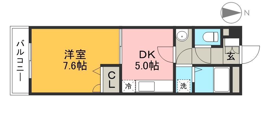 テポーレ・ヒル 401号室 間取り