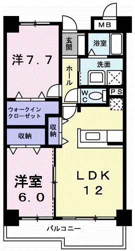 フランスクエア 108号室 間取り