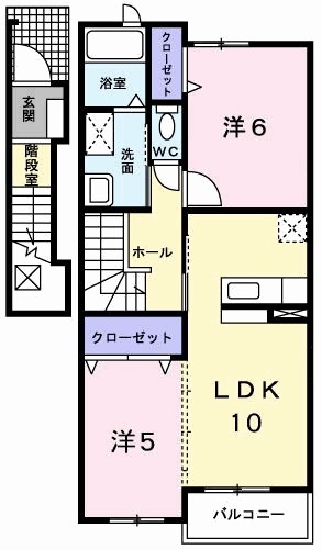 エアリー枝川 203号室 間取り
