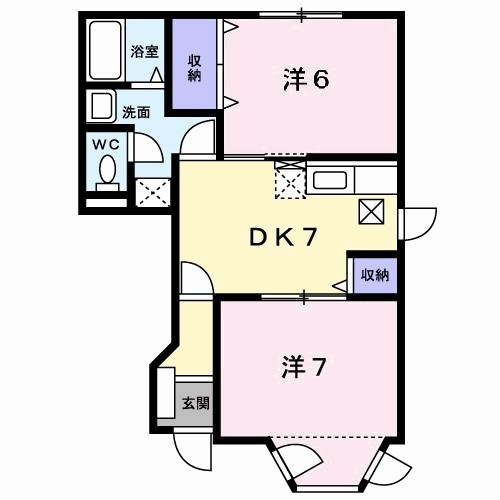 クレアールⅠ 103号室 間取り