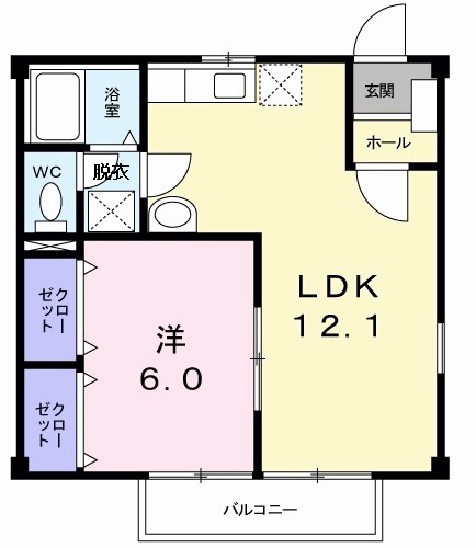 ハイツ　ヒサ 201号室 間取り