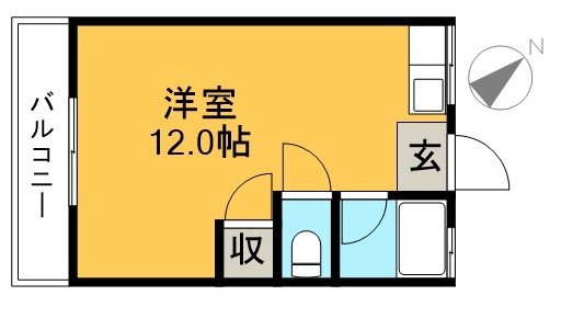 ロイヤルハイツ大津 202号室 間取り