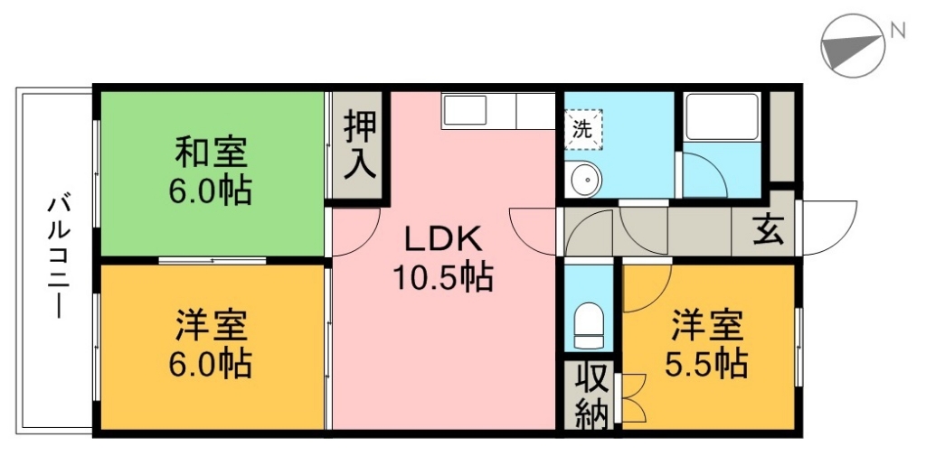 ポートハイム２８ 603号室 間取り