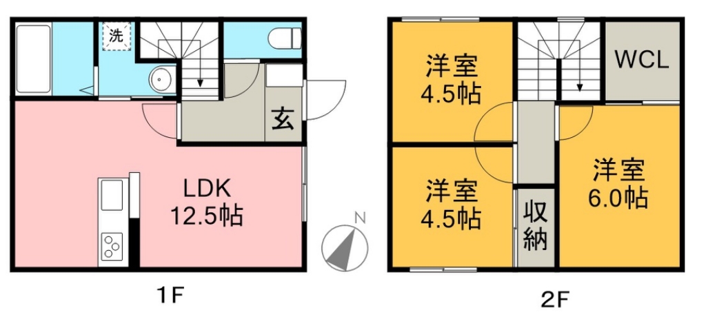 貸家（神田）Ａ棟 間取り
