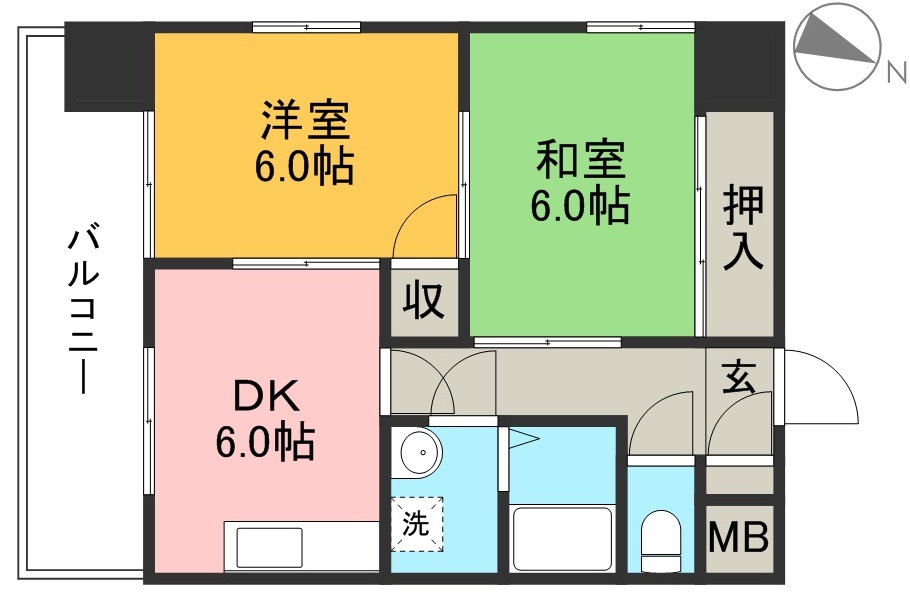 コートクレソン１８ 302号室 間取り