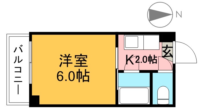 オブジェ１ 403号室 間取り