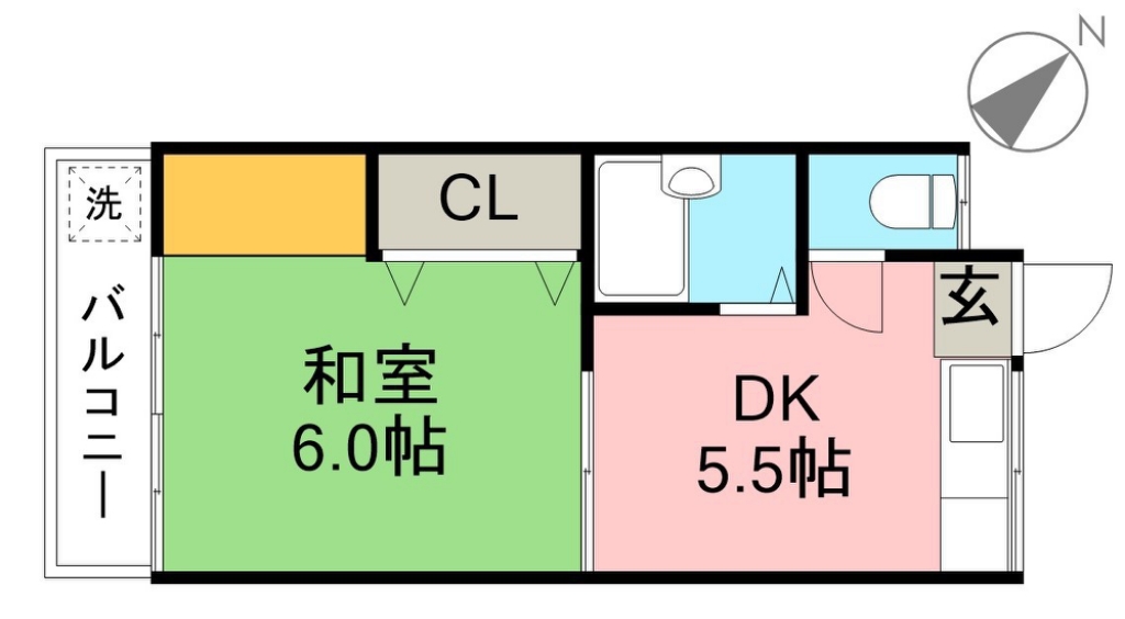 ハウス朝日Ⅰ 102号室 間取り