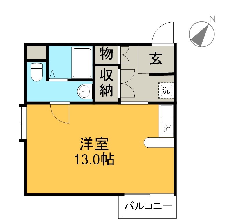 アクティ・Ｎ 1A号室 間取り
