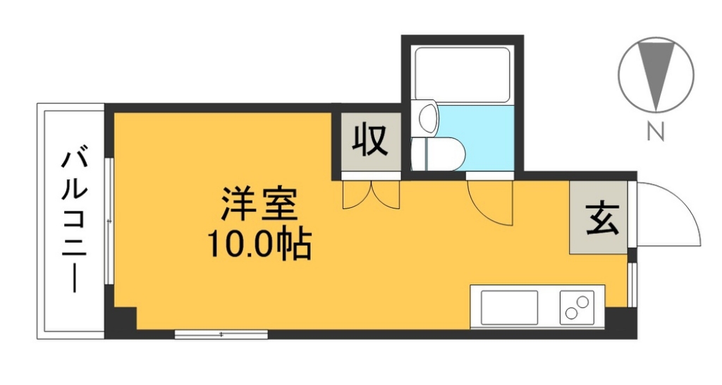 パレドール大津 205号室 間取り