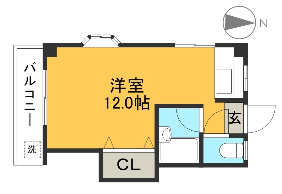 プロミネント大膳 302号室 間取り