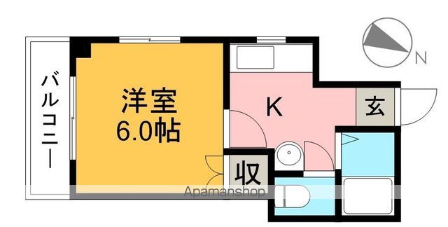 オレンジハイツ 201号室 間取り