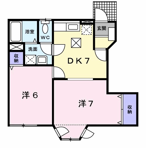 サンハイツ　Ⅰ 101号室 間取り