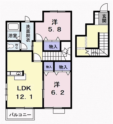 ソルボンヌ 204号室 間取り