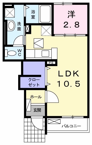 サンフェリーチェ 103号室 間取り