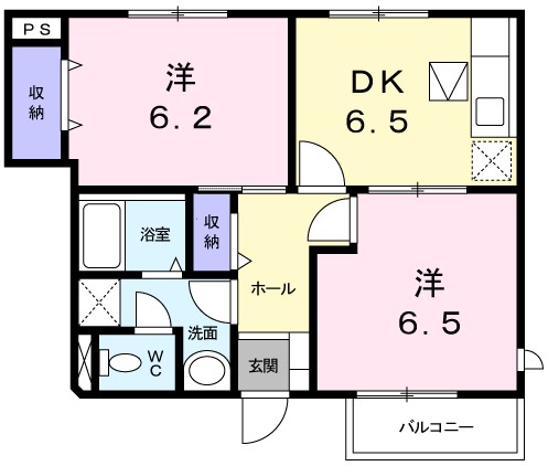 ソレアード緑ヶ丘 103号室 間取り