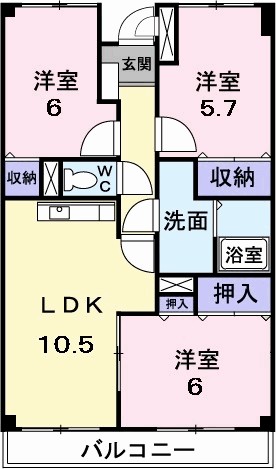 リバージュ　マンション 402号室 間取り