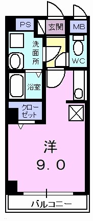 クレスト２０ 602号室 間取り