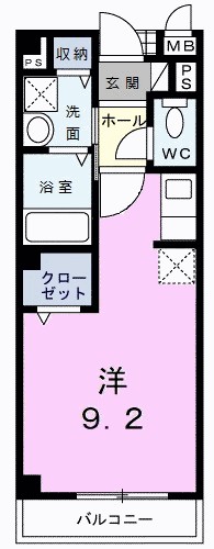 クレメント・ヒル 205号室 間取り