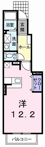 エスポワール 103号室 間取り