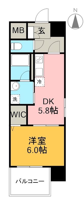 アバンギャルド播磨屋 701号室 間取り