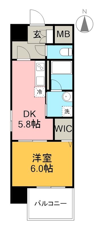 アバンギャルド播磨屋 304号室 間取り