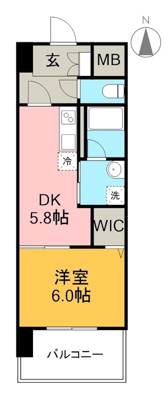 アバンギャルド播磨屋 802号室 間取り