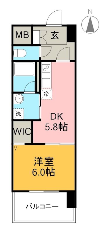 アバンギャルド播磨屋 303号室 間取り