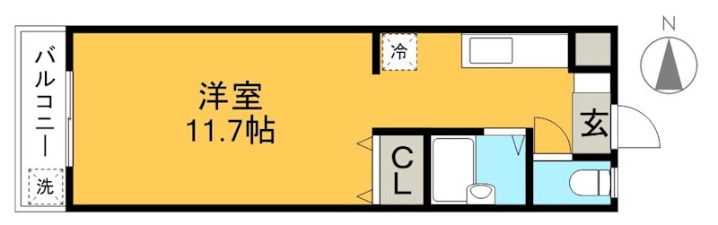 ユニバーシティハウス 303号室 間取り