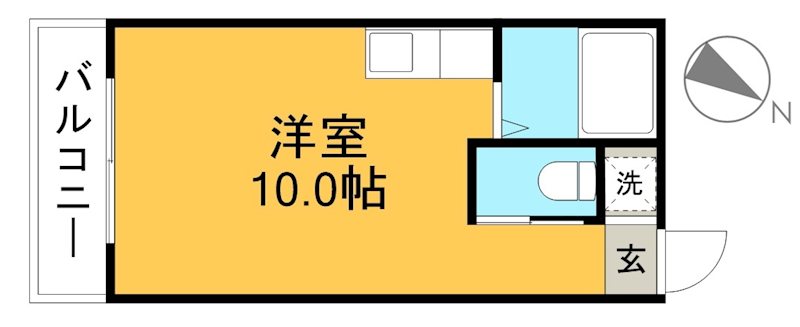 クレール朝倉 103号室 間取り