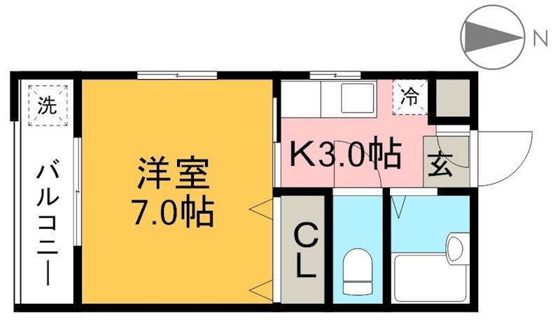 メゾンパルス 203号室 間取り