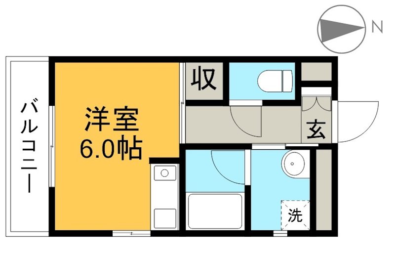 多賀ハイツ 201号室 間取り