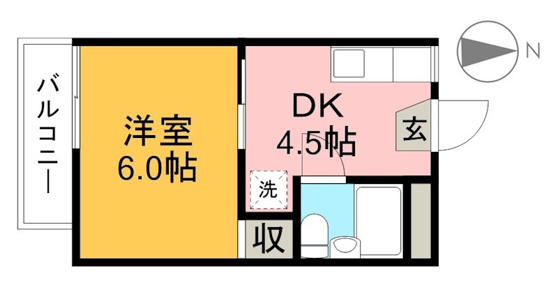 ハイツ　サン・エイト 202号室 間取り