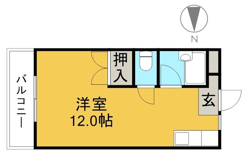 ベルデン朝倉 506号室 間取り