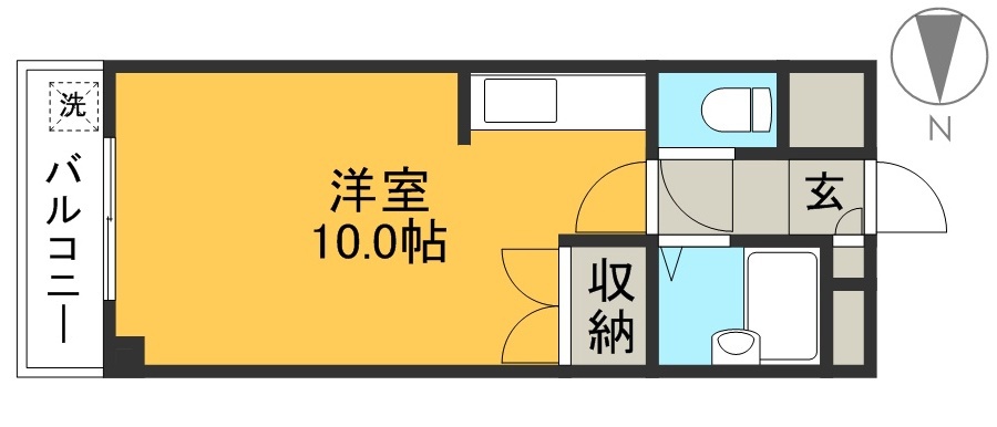 ピュア高須新町 302号室 間取り