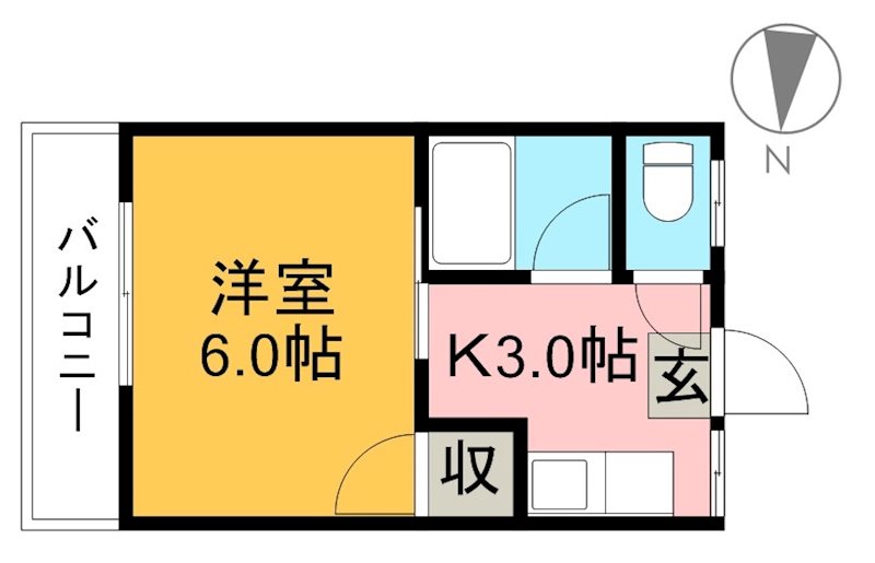 コーポマルミ 303号室 間取り