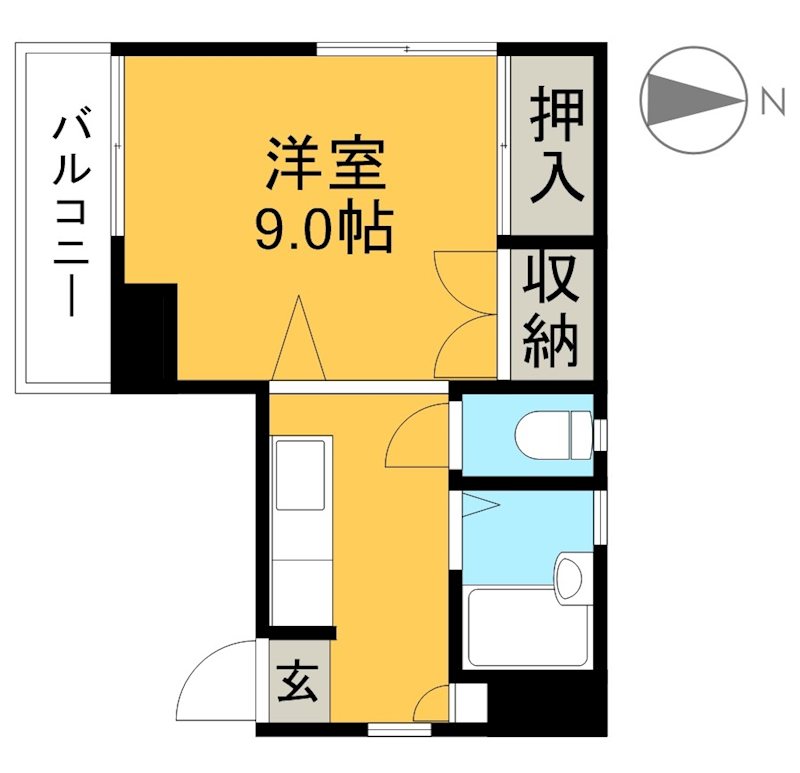 Ｗｉｎ　Ｌｅｇｅｎｄ　Ⅱ 203号室 間取り