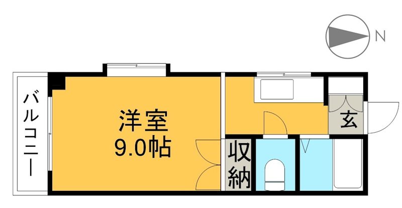 Ｗｉｎ　Ｌｅｇｅｎｄ　Ⅱ 302号室 間取り