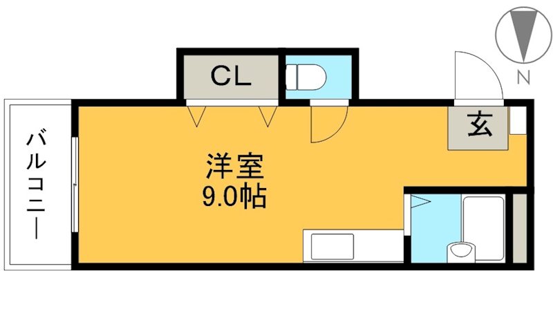 アバンギャルド 301号室 間取り