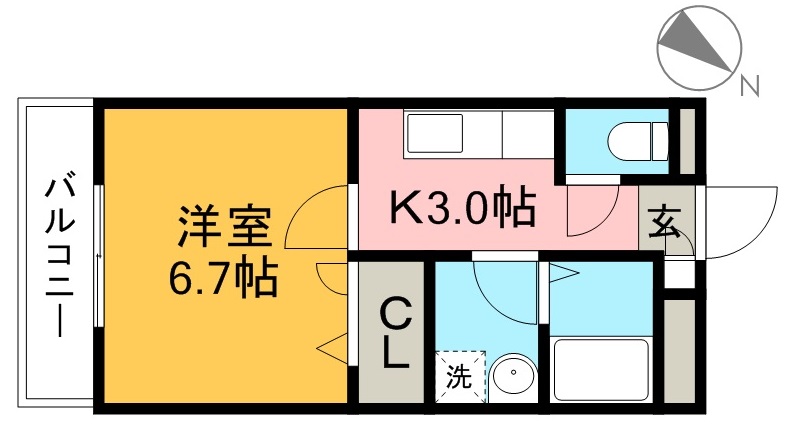 Ｓａｎｃｔｕａｒｙ 302号室 間取り
