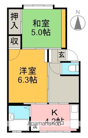 光コーポ（井口町） 24号室 間取り