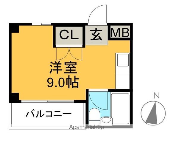 スカイコートⅠ 204号室 間取り