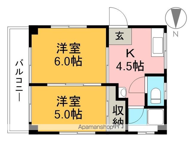 ホームズ第一 402号室 間取り