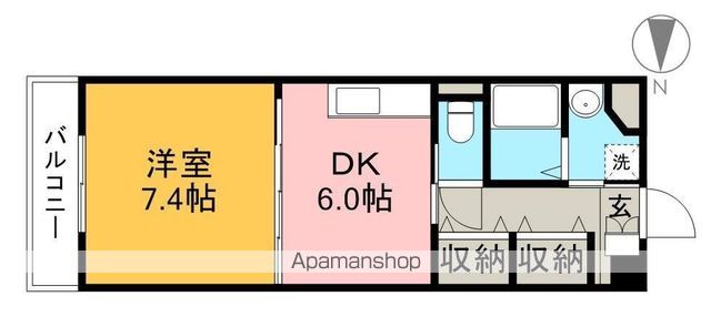 フォレストコート山ノ端 306号室 間取り